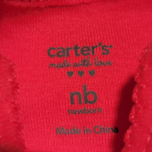 CARTER'S 💕 NWOT 2pc Short Polka Dot | Long "I LOVE DADDY" Bodysuit Onesies NB - Picture 10 of 11